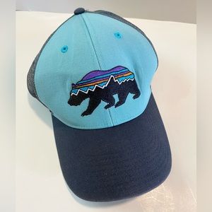 Adjustable Patagonia (Fitz Roy bear)trucker hat.